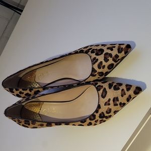 Leopard Calf Hair Heels